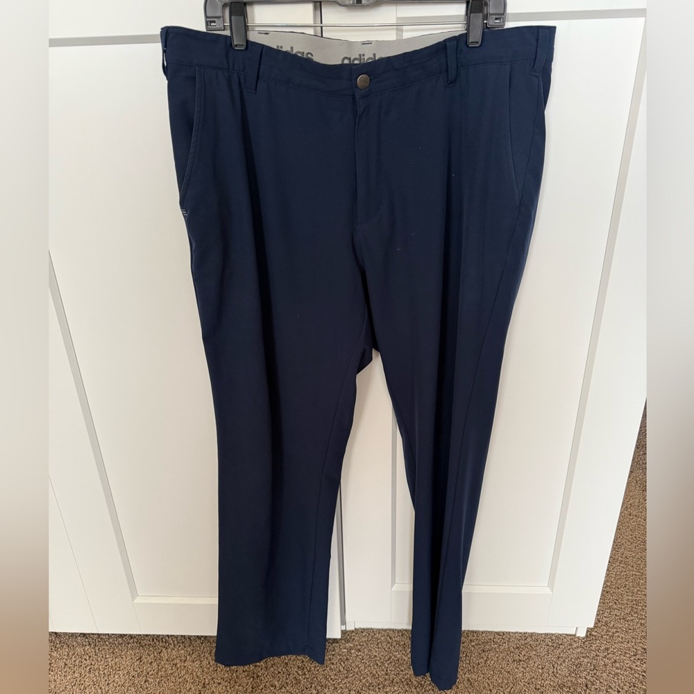Adidas Navy Blue Golf Slacks, 38/32